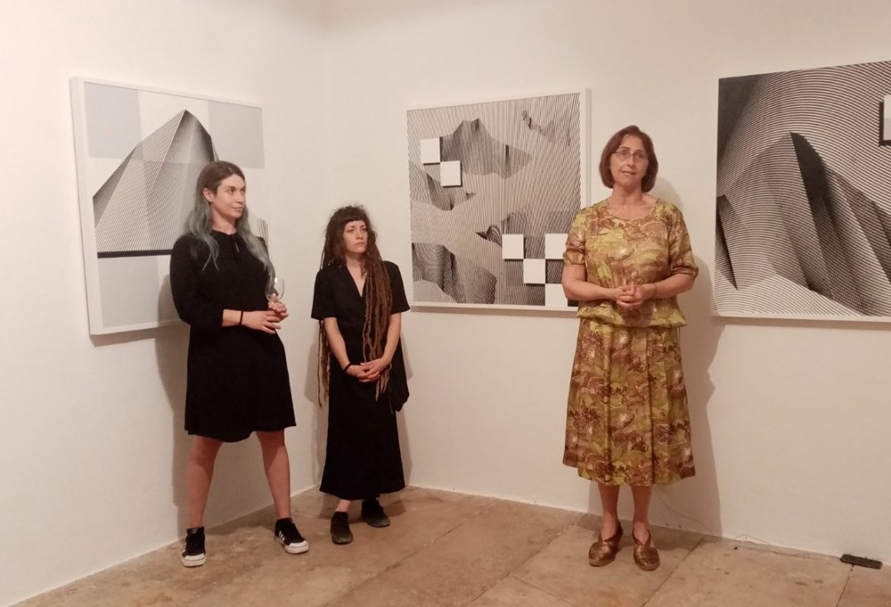 Jerica Ziherl, kustosica novigradske Galerije Rigo predstavila je i izložbe mladih umjetnica Ive Horvat "Metamorphosis" i Petre Pletikos "Binary Landscaping"  (Snimila Renata Kmet)